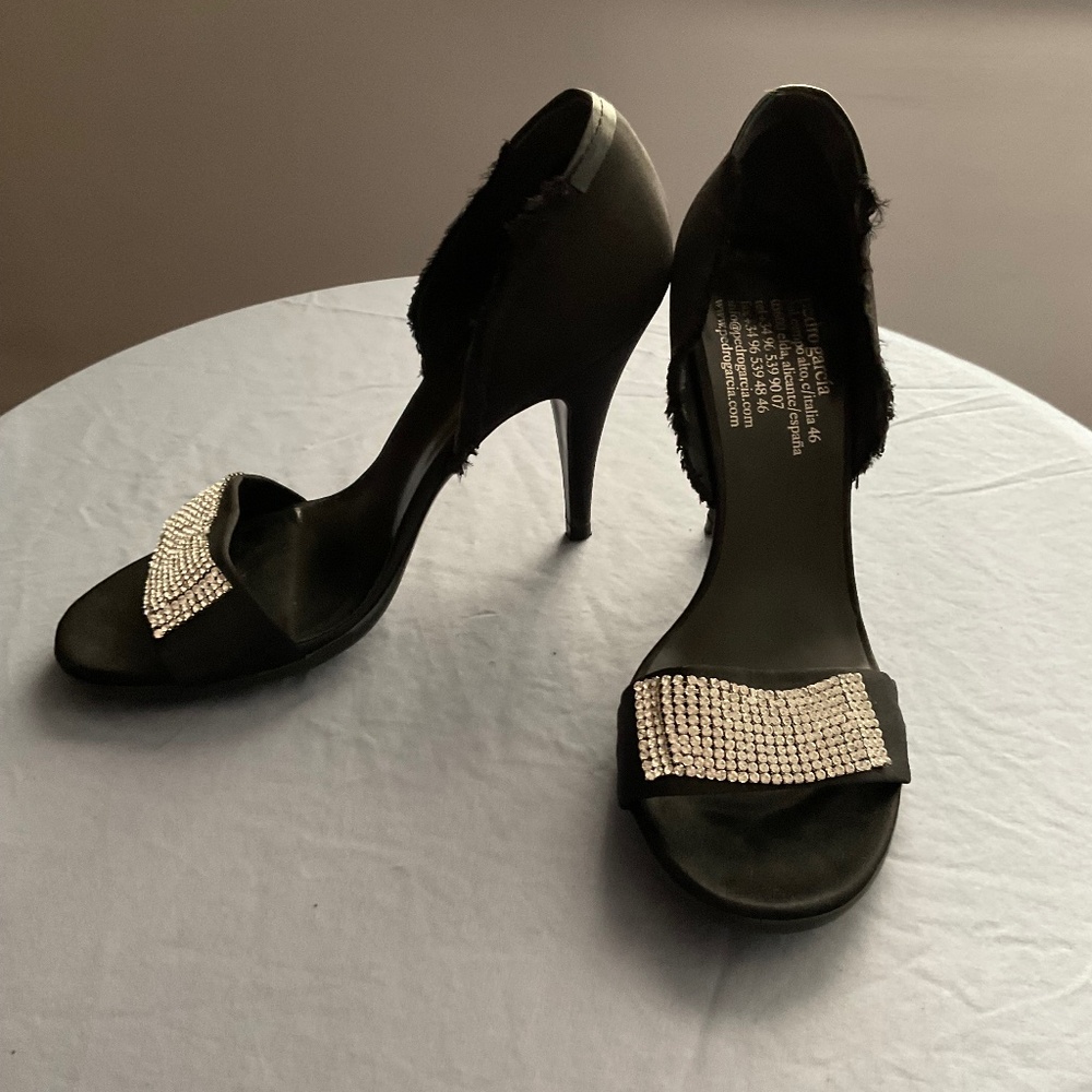 Sparkly Black Heels
